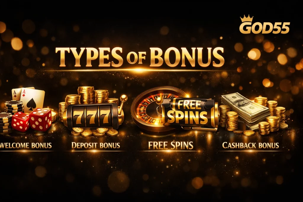 GOD55 Types of Bonus